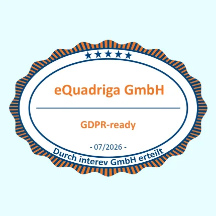 eQuadriga GDPR ready seal