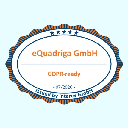 eQuadriga GDPR ready seal
